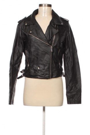 Γυναικείο δερμάτινο μπουφάν Tally Weijl, Μέγεθος L, Χρώμα Μαύρο, Τιμή 23,99 €