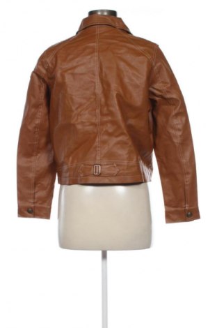 Γυναικείο δερμάτινο μπουφάν Unbranded, Μέγεθος L, Χρώμα Καφέ, Τιμή 16,99 €