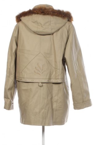 Дамско кожено яке Unbranded, Размер L, Цвят Бежов, Цена 41,41 €