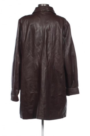 Γυναικείο δερμάτινο μπουφάν Unbranded, Μέγεθος XXL, Χρώμα Καφέ, Τιμή 55,99 €
