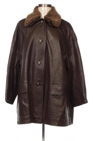 Γυναικείο δερμάτινο μπουφάν Unbranded, Μέγεθος L, Χρώμα Καφέ, Τιμή 56,99 €