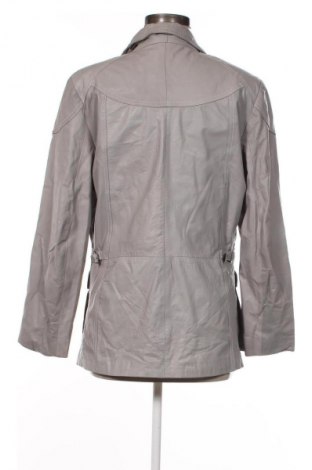Γυναικείο δερμάτινο μπουφάν Unbranded, Μέγεθος M, Χρώμα Γκρί, Τιμή 55,99 €
