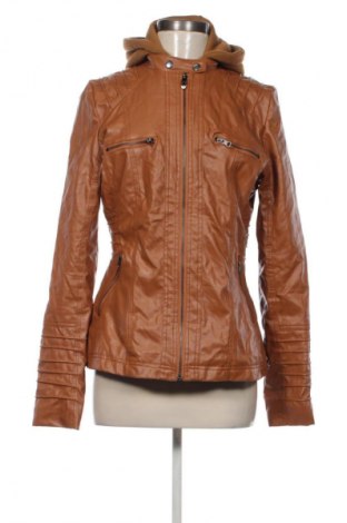 Дамско кожено яке Unbranded, Размер M, Цвят Оранжев, Цена 21,98 €