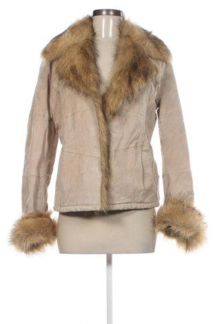 Дамско кожено яке Vero Moda, Размер L, Цвят Бежов, Цена 45,46 €