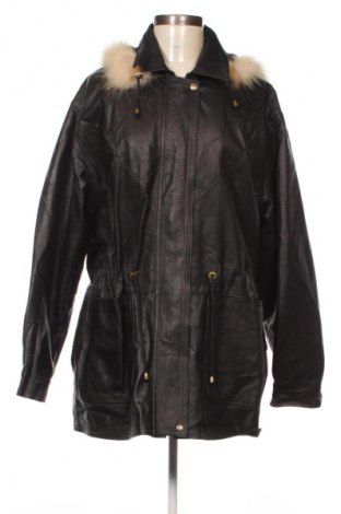 Γυναικείο δερμάτινο μπουφάν Via, Μέγεθος M, Χρώμα Μαύρο, Τιμή 76,99 €