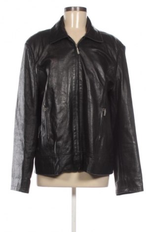 Γυναικείο δερμάτινο μπουφάν Yessica, Μέγεθος XL, Χρώμα Μαύρο, Τιμή 50,00 €
