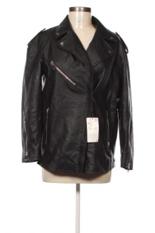 Dámská kožená bunda  Zara, Velikost S, Barva Černá, Cena  1 999,00 Kč