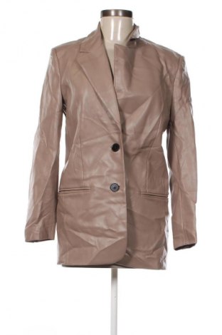 Damen Lederjacke Zara, Größe XS, Farbe Beige, Preis € 25,99
