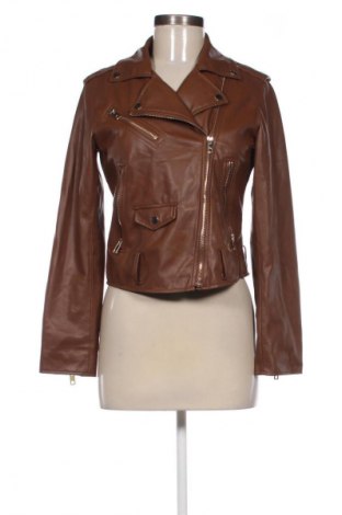 Damen Lederjacke Zara, Größe S, Farbe Braun, Preis 27,99 €