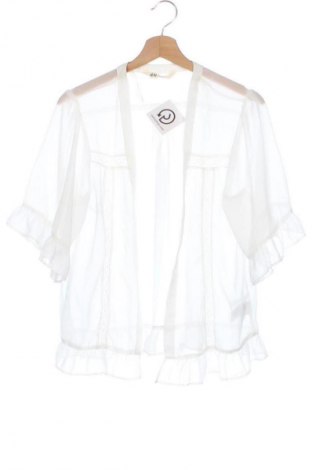 Kinder Strickjacke H&M, Größe 14-15y/ 168-170 cm, Farbe Weiß, Preis 9,00 €