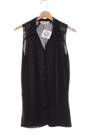 Kinderhemd H&M, Größe 12-13y/ 158-164 cm, Farbe Schwarz, Preis 5,61 €