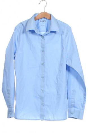Kinderhemd Marks & Spencer, Größe 11-12y/ 152-158 cm, Farbe Blau, Preis 7,09 €