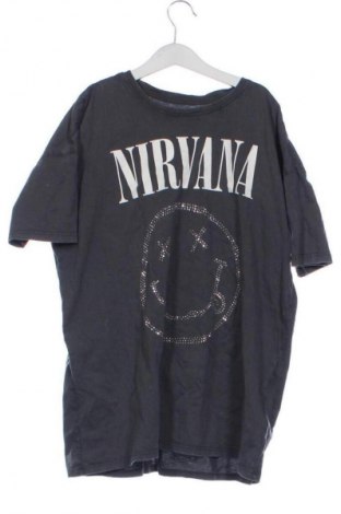 Kinder T-Shirt Nirvana, Größe 12-13y/ 158-164 cm, Farbe Grau, Preis 8,99 €