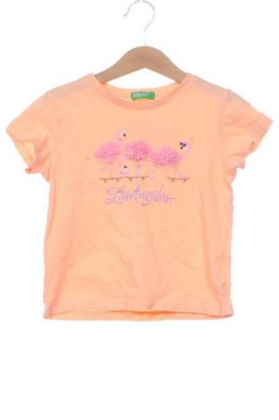 Παιδικό μπλουζάκι United Colors Of Benetton, Μέγεθος 3-4y/ 104-110 εκ., Χρώμα Πορτοκαλί, Τιμή 20,40 €