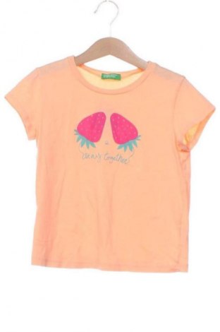 Kinder T-Shirt United Colors Of Benetton, Größe 3-4y/ 104-110 cm, Farbe Orange, Preis 20,40 €