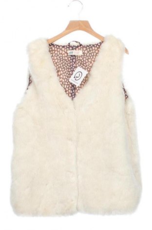 Kinderweste H&M, Größe 15-18y/ 170-176 cm, Farbe Ecru, Preis 10,99 €