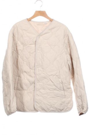 Kinderjacke Uniqlo, Größe 11-12y/ 152-158 cm, Farbe Beige, Preis 13,99 €