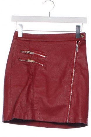 Bőrszoknya Bershka, Méret XXS, Szín Piros, Ár 4 132 Ft