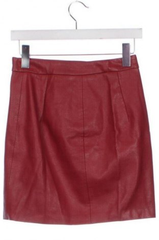 Bőrszoknya Bershka, Méret XXS, Szín Piros, Ár 4 132 Ft
