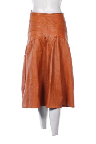 Кожена пола Unbranded, Размер S, Цвят Оранжев, Цена 20,45 €