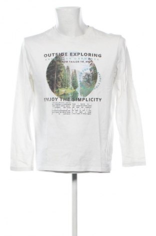 Ανδρική μπλούζα Tom Tailor, Μέγεθος L, Χρώμα Λευκό, Τιμή 10,19 €