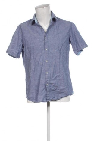 Ανδρικό πουκάμισο Hugo Boss, Μέγεθος M, Χρώμα Μπλέ, Τιμή 48,96 €