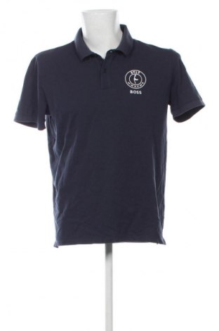 Męski T-shirt BOSS, Rozmiar XL, Kolor Niebieski, Cena 187,54 zł