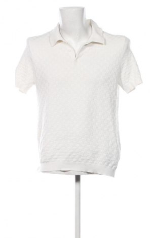 Tricou de bărbați H&M, Mărime L, Culoare Ecru, Preț 47,99 Lei