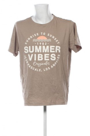Ανδρικό t-shirt Jean Pascale, Μέγεθος XXL, Χρώμα Καφέ, Τιμή 8,99 €