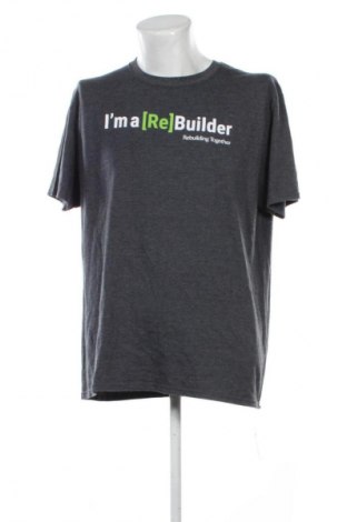 Ανδρικό t-shirt Jerzees, Μέγεθος XL, Χρώμα Γκρί, Τιμή 18,46 €