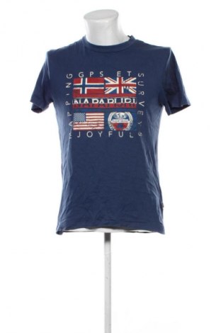 Męski T-shirt Napapijri, Rozmiar S, Kolor Niebieski, Cena 112,52 zł