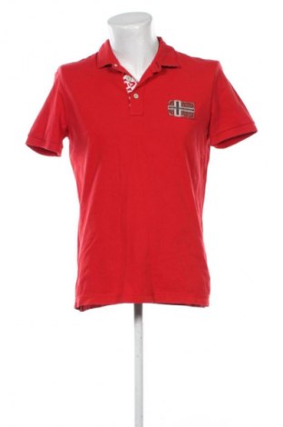 Pánske tričko  Napapijri, Veľkosť L, Farba Červená, Cena  26,95 €