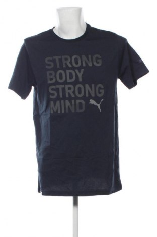 Męski T-shirt PUMA, Rozmiar XXL, Kolor Niebieski, Cena 75,02 zł
