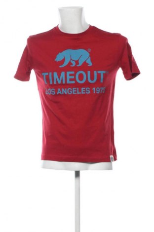 Ανδρικό t-shirt Timeout, Μέγεθος M, Χρώμα Κόκκινο, Τιμή 13,34 €