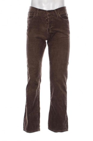 Pantaloni raiați de bărbați Jack & Jones, Mărime L, Culoare Maro, Preț 52,99 Lei