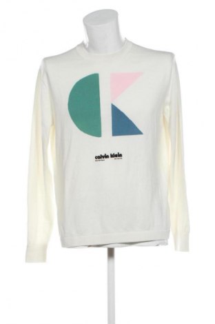 Męski sweter Calvin Klein Jeans, Rozmiar S, Kolor ecru, Cena 493,99 zł