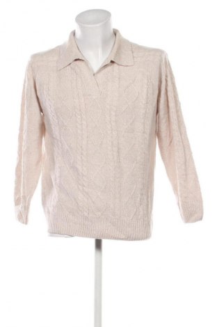 Pulover de bărbați Rockmans, Mărime L, Culoare Bej, Preț 90,99 Lei