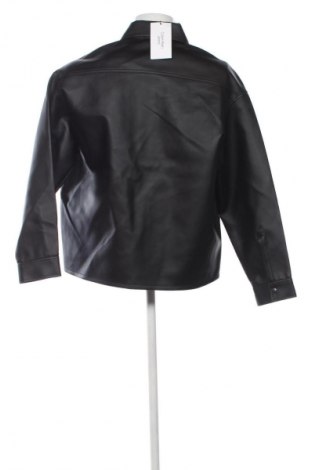 Férfi bőrdzseki Calvin Klein Jeans, Méret S, Szín Fekete, Ár 112 179 Ft