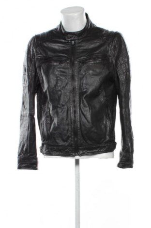 Ανδρικό δερμάτινο μπουφάν Gipsy, Μέγεθος L, Χρώμα Μαύρο, Τιμή 116,00 €