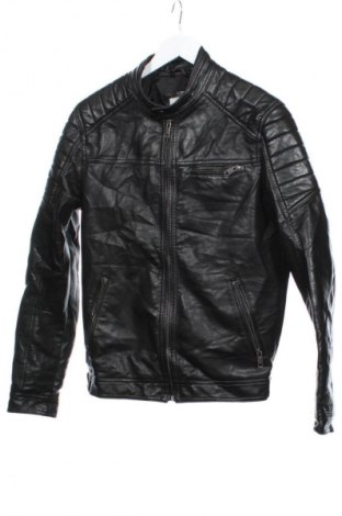 Férfi bőrdzseki Jack & Jones, Méret S, Szín Fekete, Ár 13 819 Ft