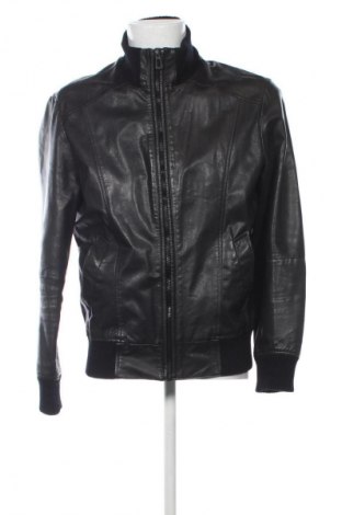 Мъжко кожено яке Originals By Jack & Jones, Размер L, Цвят Черен, Цена 85,00 €