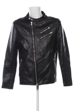 Geacă de piele pentru bărbati Pull&Bear, Mărime XXL, Culoare Negru, Preț 117,99 Lei