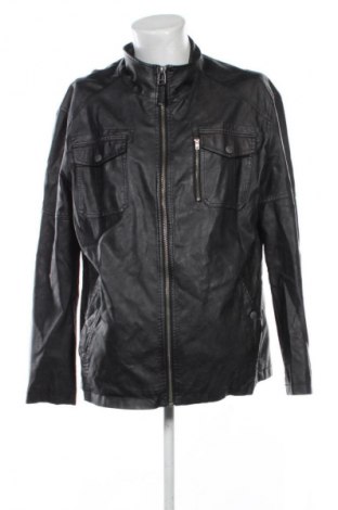Ανδρικό δερμάτινο μπουφάν S.Oliver, Μέγεθος XXL, Χρώμα Μαύρο, Τιμή 23,00 €