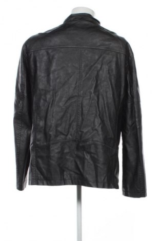 Ανδρικό δερμάτινο μπουφάν S.Oliver, Μέγεθος XXL, Χρώμα Μαύρο, Τιμή 23,00 €