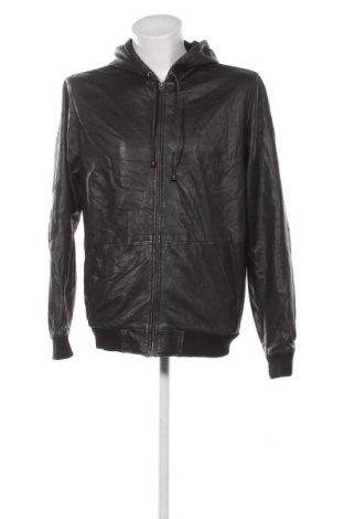 Férfi bőrdzseki Solid Jeans, Méret L, Szín Fekete, Ár 32 149 Ft