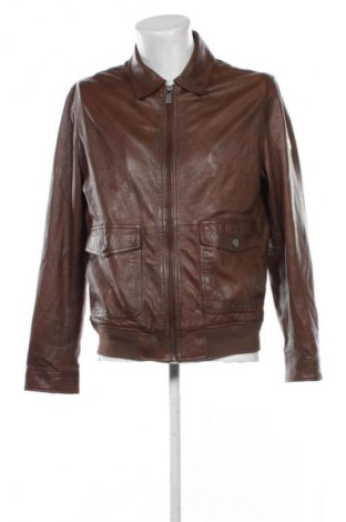 Ανδρικό δερμάτινο μπουφάν Trapper, Μέγεθος L, Χρώμα Πολύχρωμο, Τιμή 73,00 €