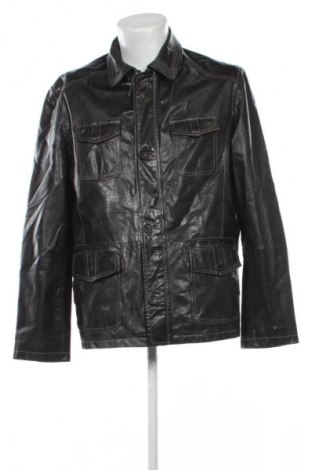 Ανδρικό δερμάτινο μπουφάν Trapper, Μέγεθος XL, Χρώμα Μαύρο, Τιμή 60,99 €