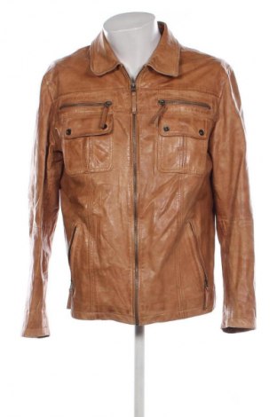 Ανδρικό δερμάτινο μπουφάν Unbranded, Μέγεθος L, Χρώμα Καφέ, Τιμή 54,99 €