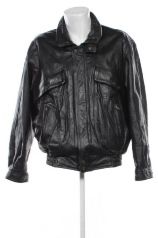 Geacă de piele pentru bărbati Unbranded, Mărime L, Culoare Negru, Preț 303,99 Lei