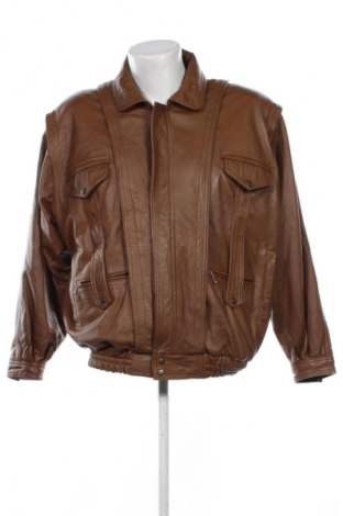 Geacă de piele pentru bărbati Unbranded, Mărime XXL, Culoare Maro, Preț 208,99 Lei